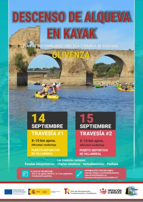 Imagen del Cartel Descenso de Alqueva en kayak 2024